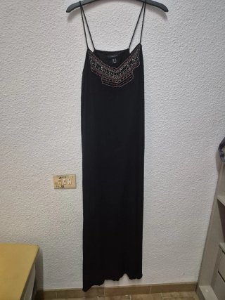 Vestido largo negro Atmosphere T.38