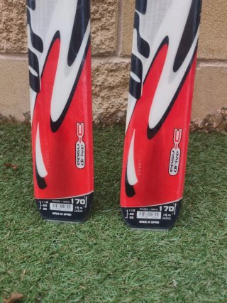 Esquís Rossignol Open 100, 170 cm. Bastones, funda