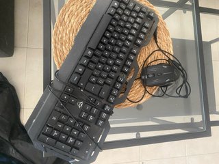 Teclado y Ratón Gaming Negro
