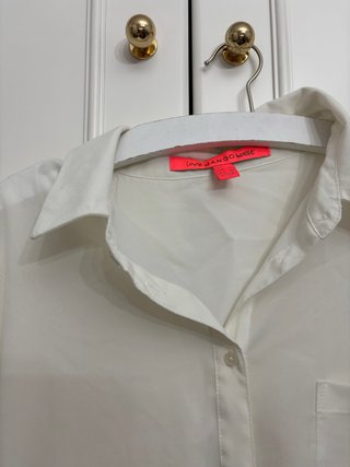Blusa blanca Mango manga corta