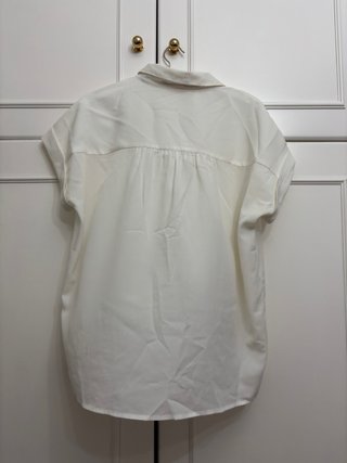Blusa blanca Mango manga corta