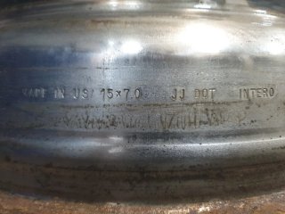 Llantas de aluminio desplazadas