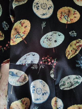 Vestido camisero Elogy estampado paraguas