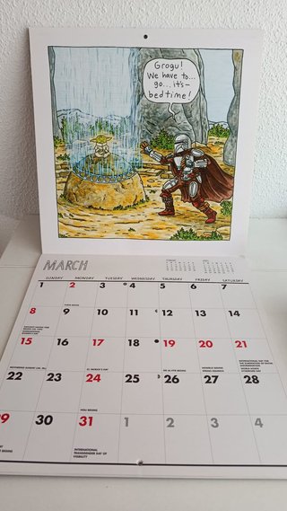 Calendario pared Star Wars The Mandalorian 2026