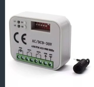 Receptor Universal Puerta Garaje 433-900 MHz