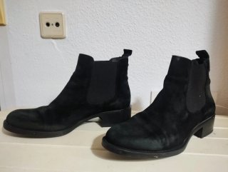Botines negros de ante 39