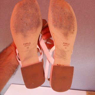Sandali infradito Furla donna bianchi in pelle