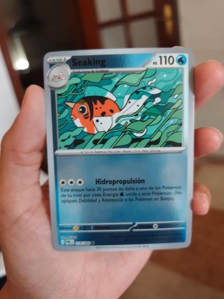 Carta Pokémon Seaking holográfica 110 PS