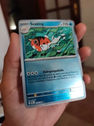 Carta Pokémon Seaking holográfica 110 PS