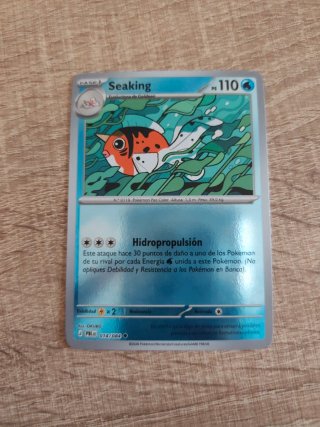 Carta Pokémon Seaking holográfica 110 PS