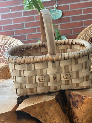 Cesta mimbre artesanal La Alberca