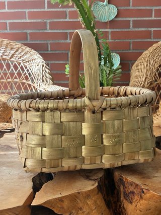 Cesta mimbre artesanal La Alberca