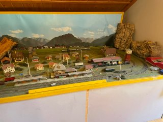 Maqueta tren antigua años 60