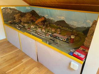 Maqueta tren antigua años 60