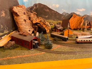 Maqueta tren antigua años 60