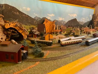 Maqueta tren antigua años 60