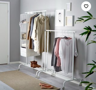 Burro para ropa metálico y plástico