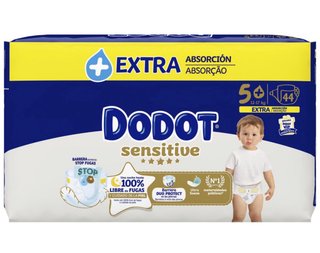 Pañales Dodot Sensitive T5+ (44 uds)