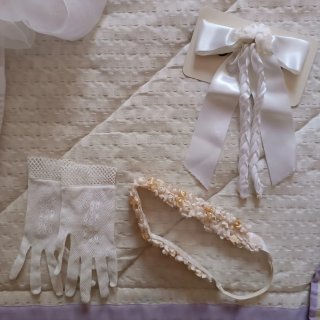 Vestido de Comunión Blanco con Accesorios