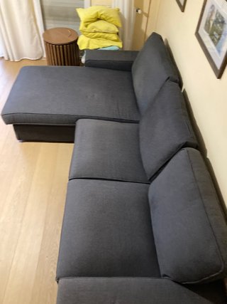 Sofá 3 plazas - chaise longue/amplios reposabrazos