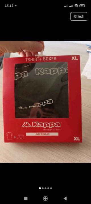 Kappa Intimo Uomo 2 Pezzi Nero