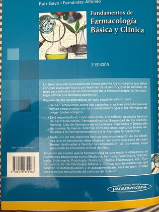Fundamentos de farmacología básica y clínica