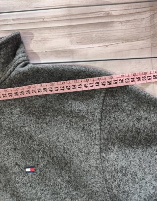 Jersey Tommy Hilfiger 1/4 Zip Hombre Gris Talla M