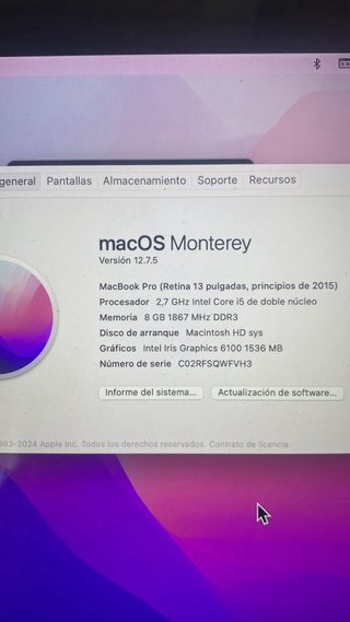 MacBook Pro 13” Plata