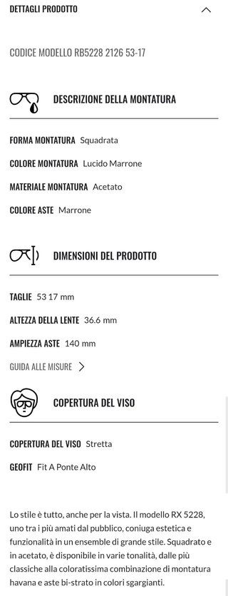 Ray-Ban RB5228 originali da vista –  Marrone- Rosa