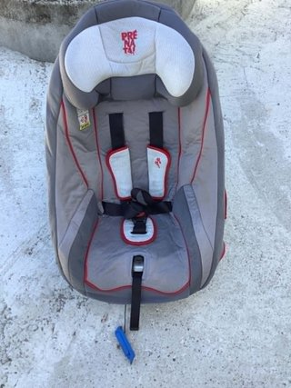 Seggiolino auto Prenatal grigio e rosso