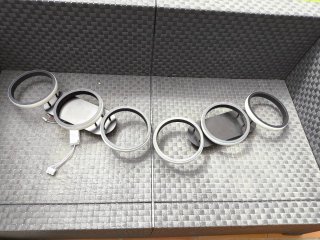 Luces LED Anillo Negras y Blancas