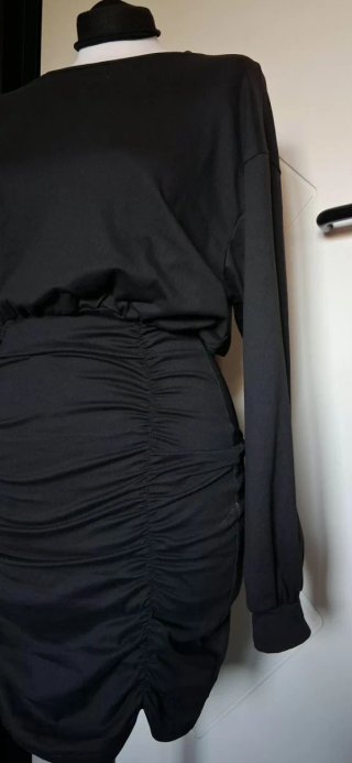 Vestito donna manica lunga nero