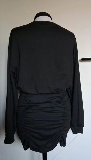 Vestito donna manica lunga nero