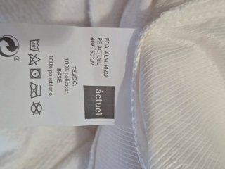Lote de 2 fundas de almohada rizo 150cm nuevas