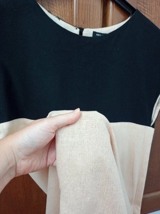 Vestito corto in lino MNG