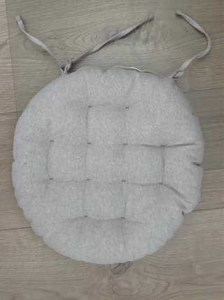 Cojín redondo Ikea beige/gris