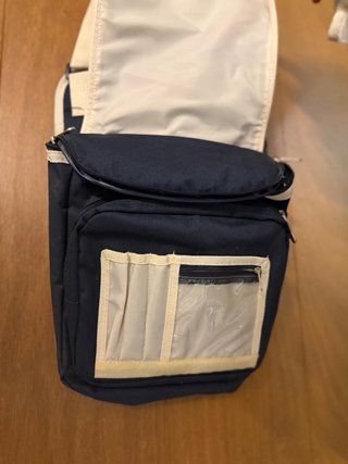 Tracolla Arena blu e beige