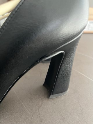 Scarpe Grace tacco bicolore vera pelle