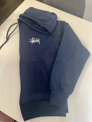 Sudadera Stussy Azul con Cremallera