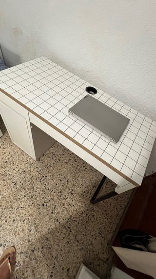 Escritorio MICKE IKEA Blanco/Antracita 105x50cm