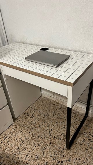 Escritorio MICKE IKEA Blanco/Antracita 105x50cm