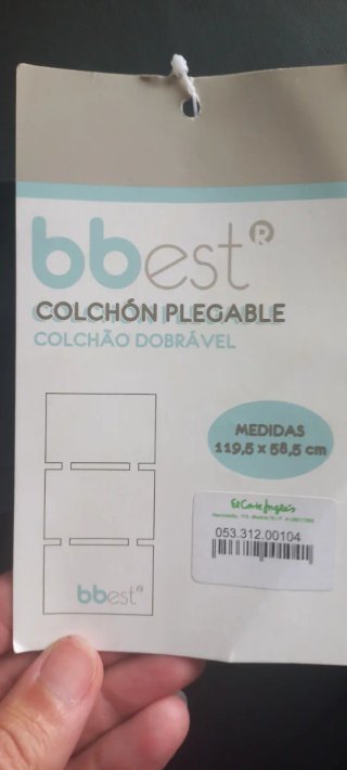Colchón Cuna Plegable bbest