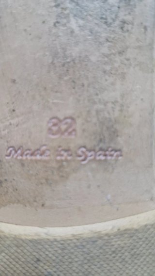 Manoletinas niña rosa empolvado talla 32