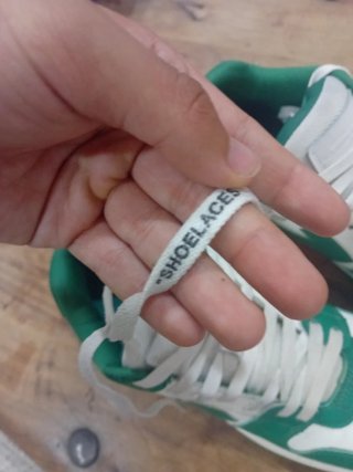 Off White Zapatillas Verdes y Blancas