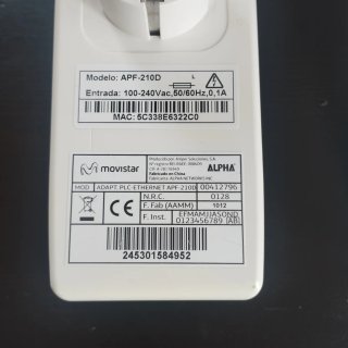 Adaptador PLC Ethernet Movistar (2 unidades)