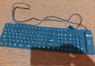 Teclado Silicona Plegable USB DB-UP Negro