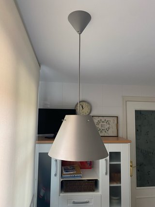 Lámpara de techo gris metal
