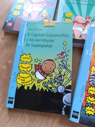 Libros infantiles "El capitán calzoncillos"