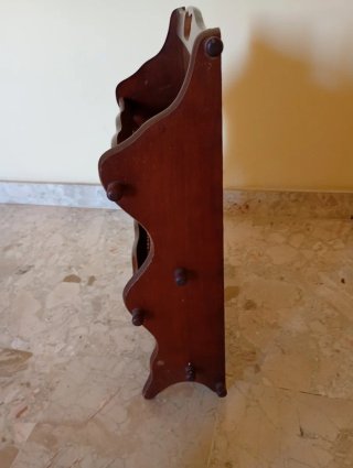Portariviste in legno vintage da collezione