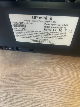 Impresora 3D UP Mini 2 Beige/Blanca